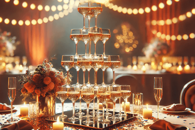 champagne tower