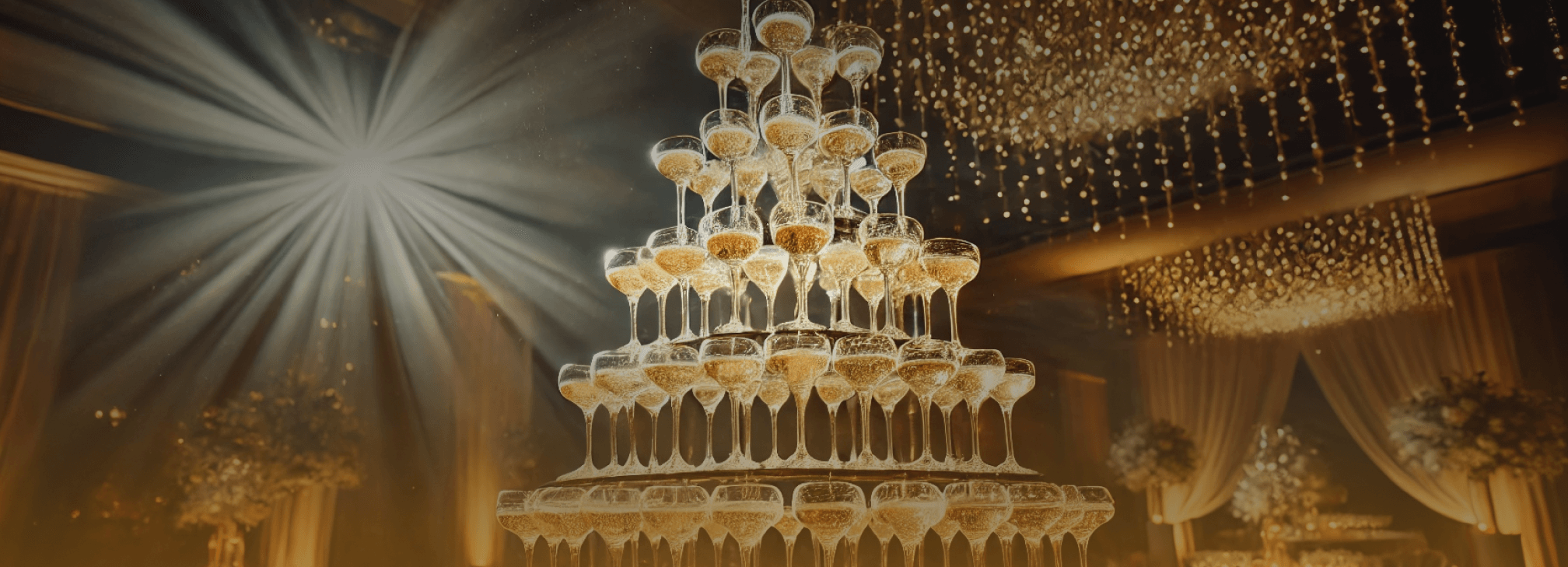 Champagne tower