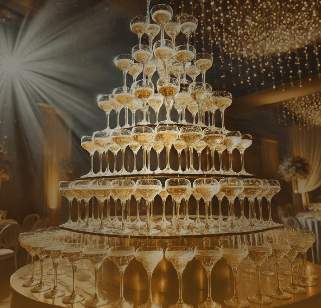 Champagne tower